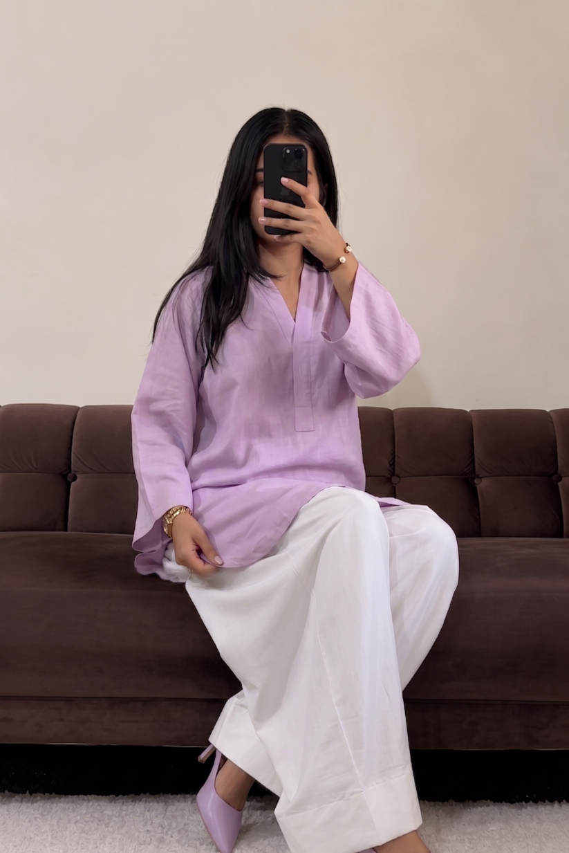 Lilac Farshi 2PC Stitched
