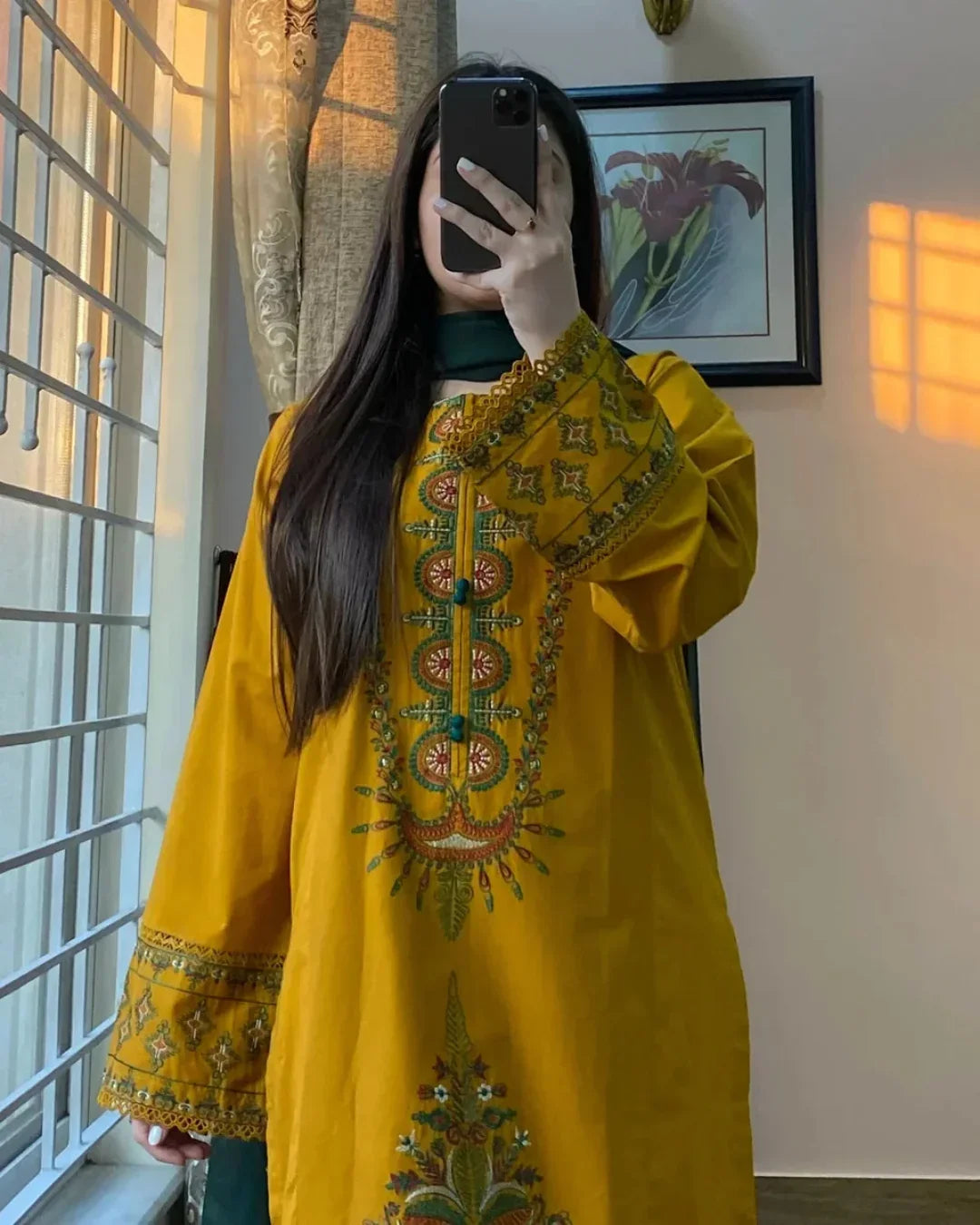 Zuni Mustard 2PC Stitched