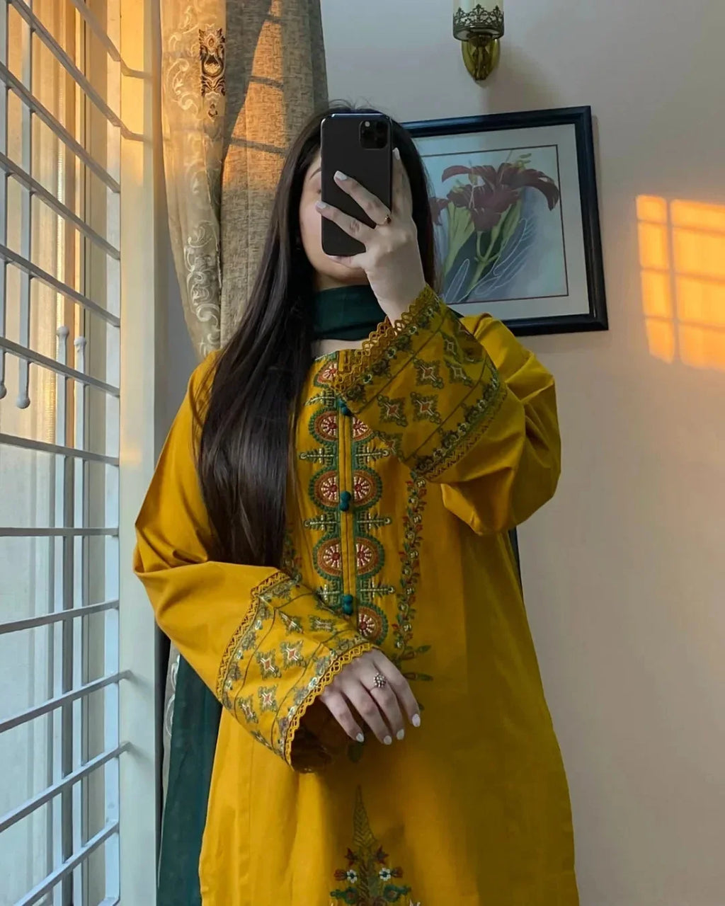 Zuni Mustard 2PC Stitched
