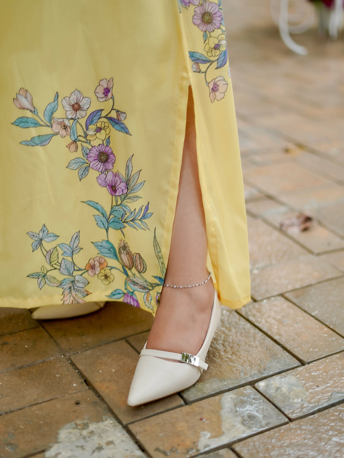 Lemon Blossom Kaftan 1PC