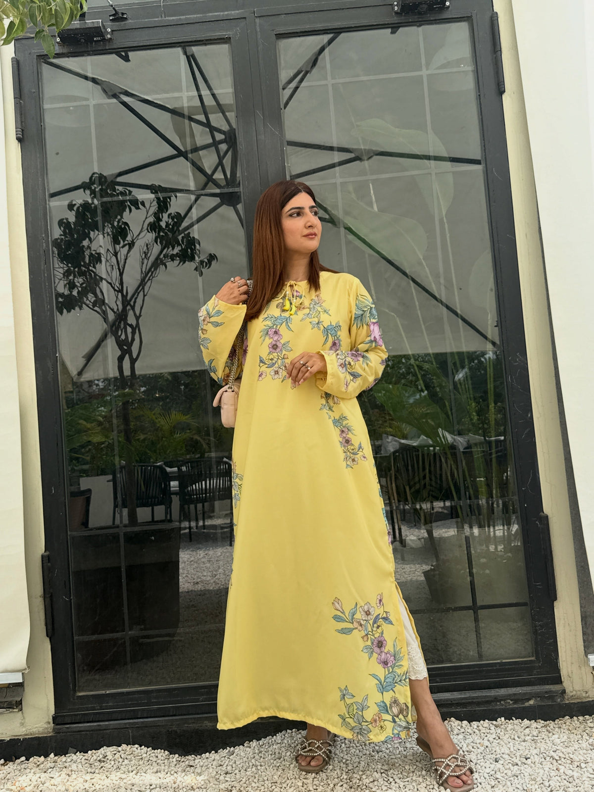 Lemon Blossom Kaftan 1PC