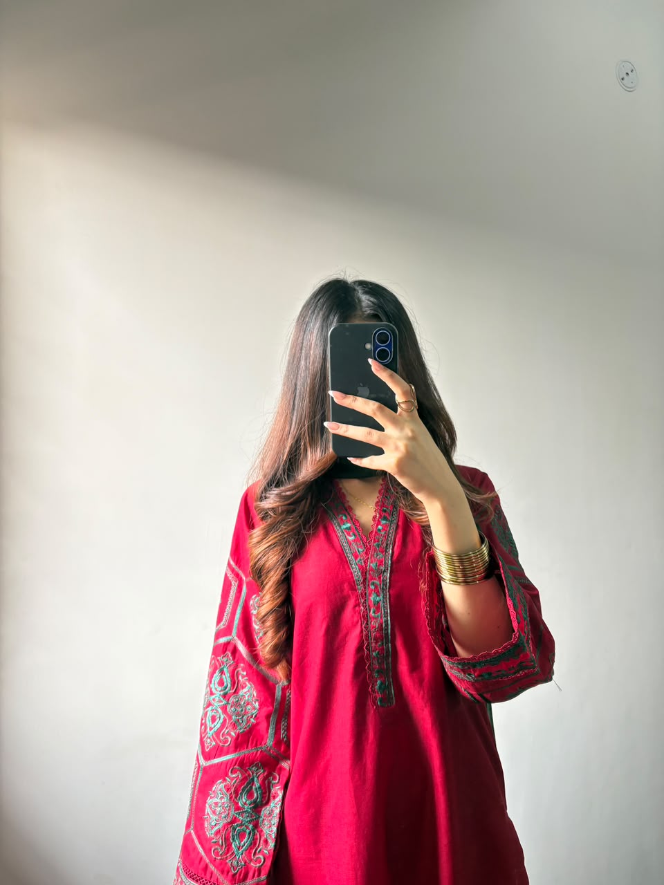 Crimson Allure 3PC Stitched